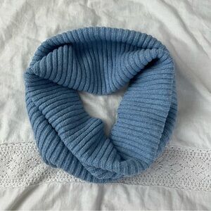 NWT new GAP Ribbed Neckwarmer baby blue cotton blend